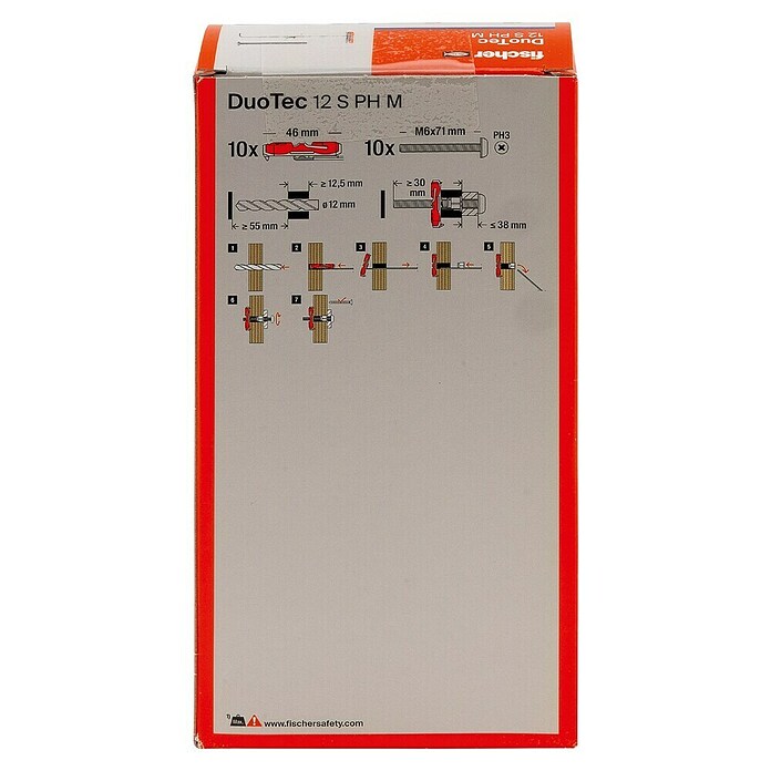 Fischer Duotec Kippdübel-Set 12 S PH (Länge Dübel: 60 mm, 10 Stk.) | BAUHAUS