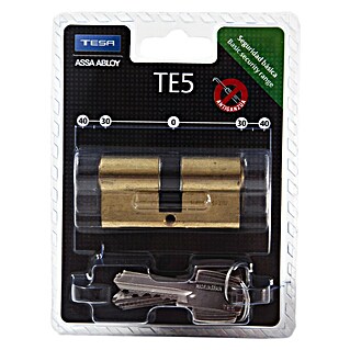 Tesa Assa Abloy Cilindro de perfil T5NV03030N (Longitud total interior: 30 mm, Longitud total exterior: 30 mm, Número de llaves: 3 ud.)