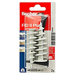 Fischer Dämmstoffdübel FID II Plus K (Ø x L: 8 x 80 mm, Kunststoff, 2 Stk.)