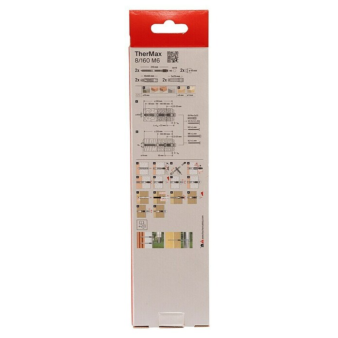 Fischer Thermax Abstandsmontagesystem 8/160 M6 (Länge Dübel: 60 mm, 2 Stk.) | BAUHAUS