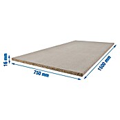Simonrack Simonwork Tablero de melamina (L x An: 1.500 x 750 mm, Espesor encimera: 16 mm) | BAUHAUS