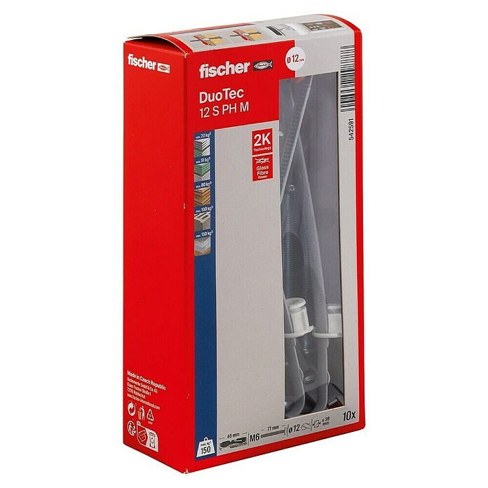 Fischer Duotec Kippdübel-Set 12 S PH (Länge Dübel: 60 mm, 10 Stk.) | BAUHAUS