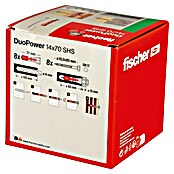 Fischer Duopower Doos pluggen en schroeven 14 x 70 S LD (Diameter plug: 14 mm, Pluglengte: 70 mm, Zeskantschroef, 8 st.) | BAUHAUS
