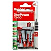 Fischer Duopower Universaldübel-Set (Durchmesser Dübel: 10 mm, Länge Dübel: 50 mm, 8 Stk., Nylon)