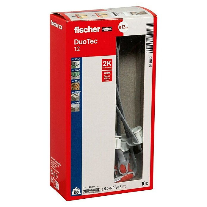 Fischer Duotec Kippdübel (Länge Dübel: 60 mm, 10 Stk.) | BAUHAUS