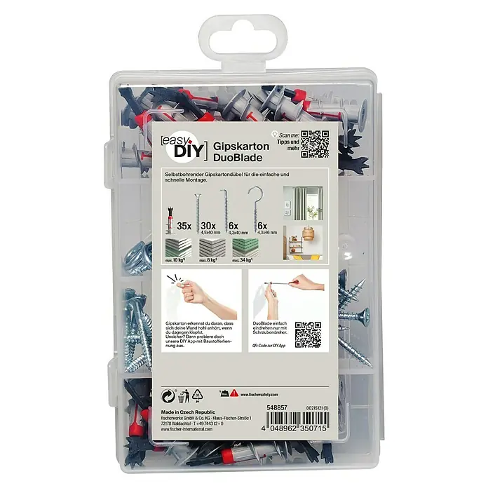 Fischer Duoblade Gipskartondübel-Set Meister-Box