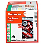 Fischer Duopower Dübelsortiment (Durchmesser Dübel: 10 mm, Länge Dübel: 50 mm, Mit Rand, Alle Baustoffe, 50 Stk.) | BAUHAUS