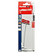 Fischer Duotec Taco basculante 10 (Diámetro taco: 10 mm, Longitud taco: 40 mm, Específico para: Placas de yeso laminado, 2 uds., Con gancho)