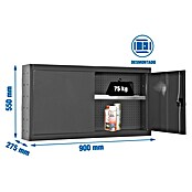 Simonrack Simonwork Armario para herramientas Cabinet Tools Shelf (L x An: 27,5 x 90 cm, Altura de trabajo: 55 cm, Antracita, Desmontado) | BAUHAUS