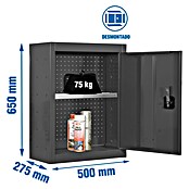 Simonrack Simonwork Armario para herramientas Cabinet Tools Shelf (Ancho: 50 cm, Altura de trabajo: 65 cm, Antracita, Desmontado) | BAUHAUS
