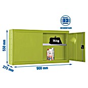 Simonrack Simonwork Armario para herramientas Cabinet Tools Shelf (L x An: 27,5 x 90 cm, Altura de trabajo: 55 cm, Verde, Desmontado) | BAUHAUS