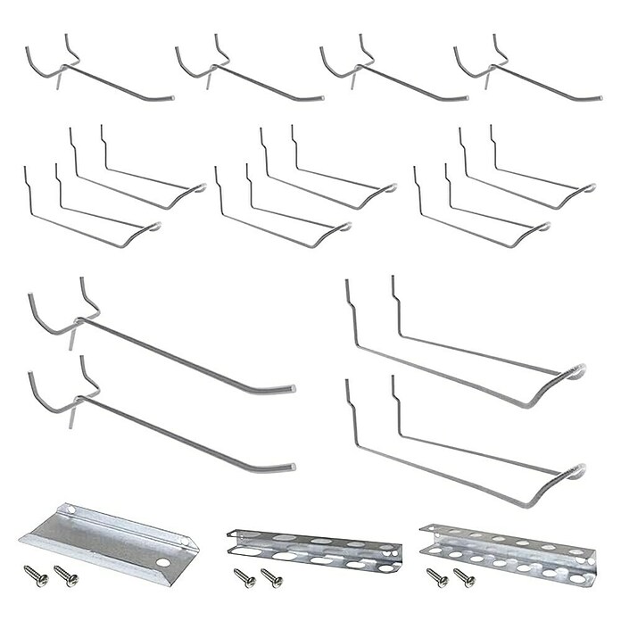 Simonrack Simonwork Kit de accesorios (17 pzs., Específico para: Paneles perforados) | BAUHAUS