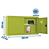 Simonrack Simonwork Armario para herramientas Cabinet Tools Shelf (L x An: 27,5 x 90 cm, Altura de trabajo: 65 cm, Verde, Desmontado) | BAUHAUS