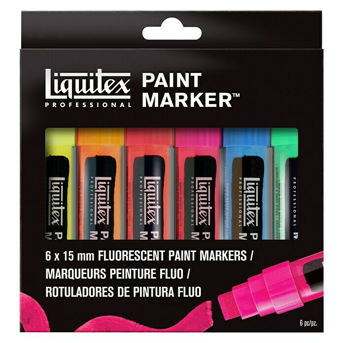 Liquitex Professional Set akrilnih boja (6-dijelno, Širina linije: 15 mm)