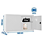 Simonrack Simonwork Armario para herramientas Cabinet Tools Shelf (L x An: 27,5 x 90 cm, Altura de trabajo: 55 cm, Blanco, Completamente montado) | BAUHAUS