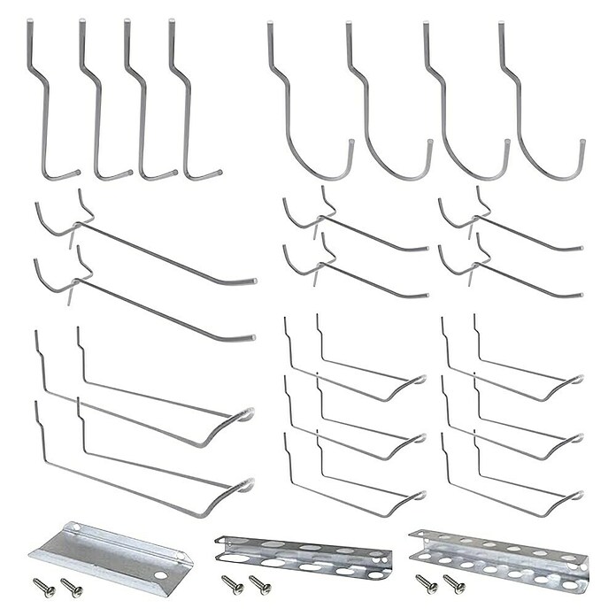 Simonrack Simonwork Kit de accesorios (25 pzs., Específico para: Paneles perforados) | BAUHAUS