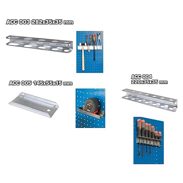 Simonrack Simonwork Kit de accesorios (25 pzs., Específico para: Paneles perforados) | BAUHAUS