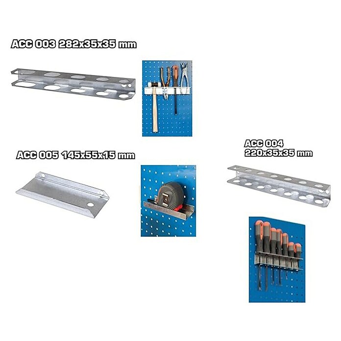 Simonrack Simonwork Kit de accesorios (30 pzs., Específico para: Paneles perforados) | BAUHAUS