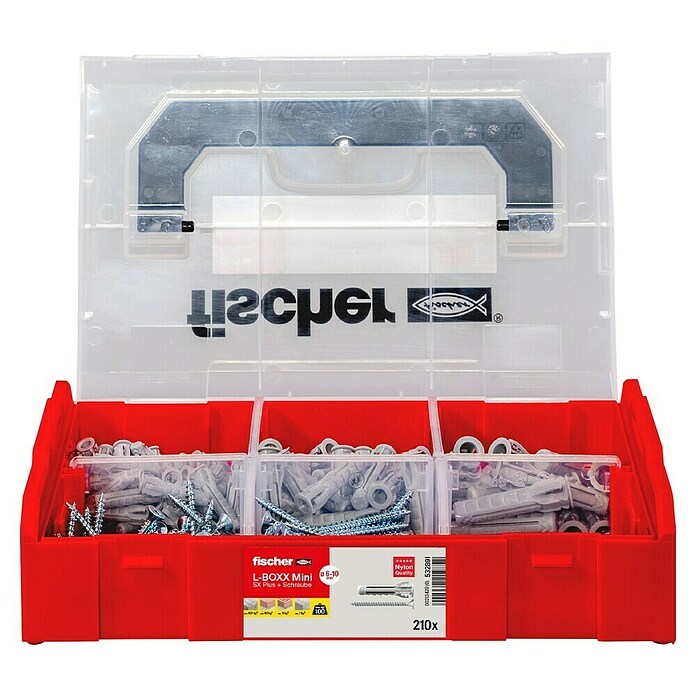 Fischer SX Schrauben- & Dübel-Set FIXtainer (Gesamtumfang: 210 -tlg.) | BAUHAUS