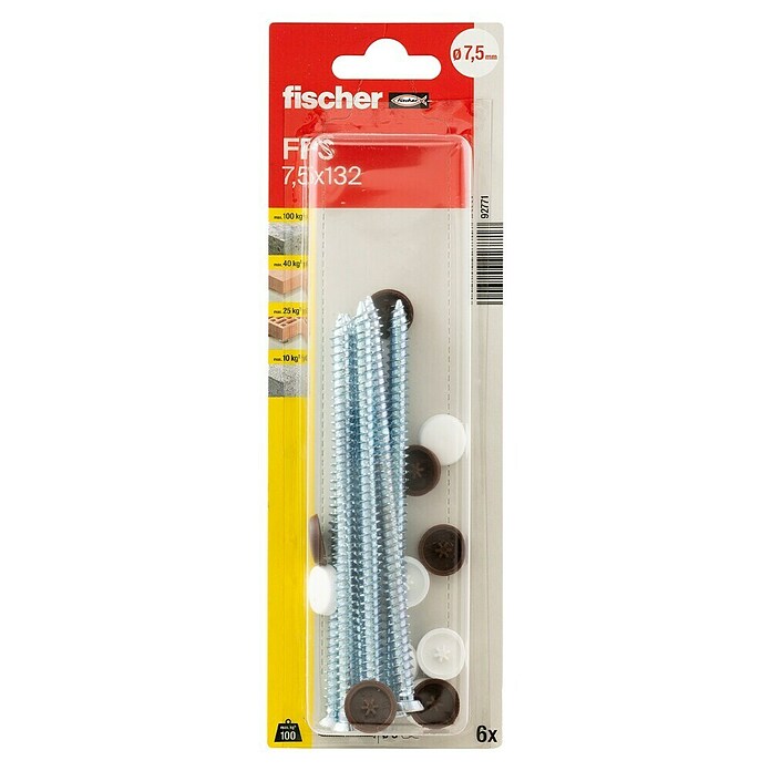 Fischer Fensterrahmenschraube FFS (Ø x L: 7,5 x 132 mm, 6 Stk.) | BAUHAUS
