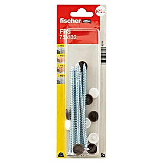 Fischer Fensterrahmenschraube FFS (Ø x L: 7,5 x 132 mm, 6 Stk.)