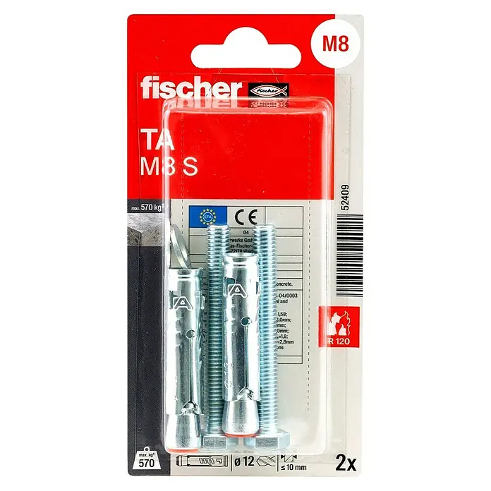 Fischer Schwerlastdübel TA M-SM 8 - Vorderansicht