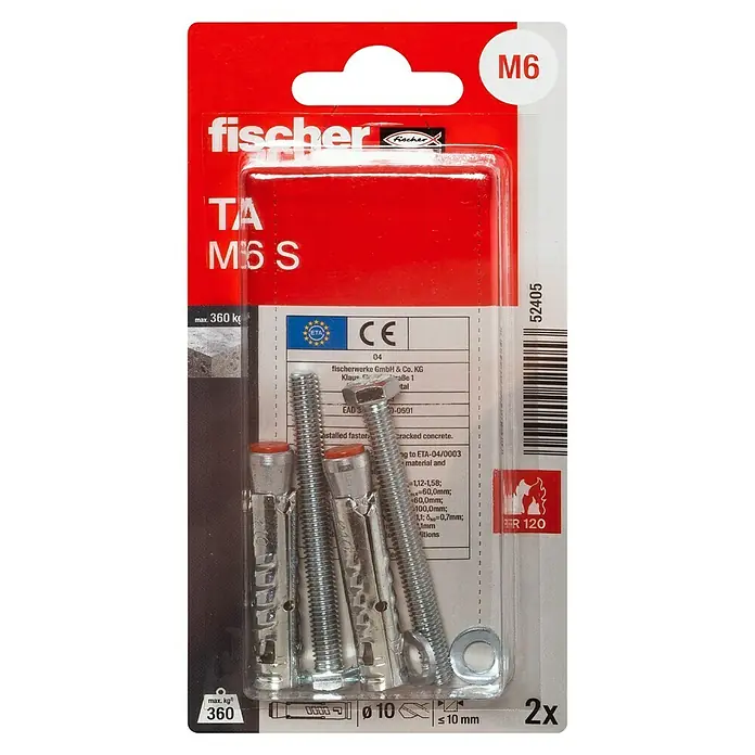 Fischer Schwerlastdübel TA M-SM 6 - Vorderansicht