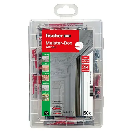 Fischer Duopower Schrauben- & Dübel-Set Meister-Box kurz / lang