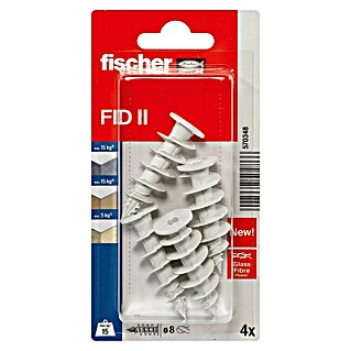 Fischer Tipla za izolacijske materijale FID II (Ø x D: 8 x 50 mm, 4 Kom., Plastika)