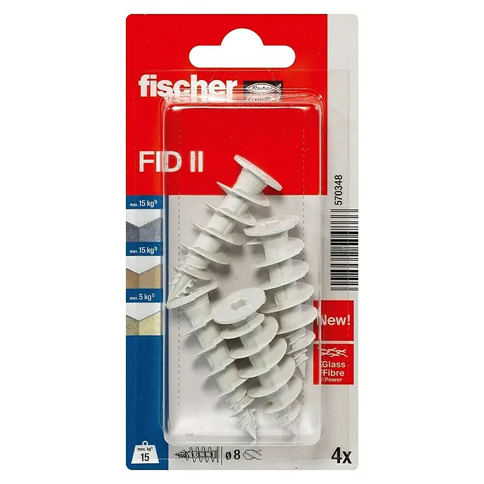 fischer Turbo Porenbetonanker FTP K 6 - 25 Stück - fischer
