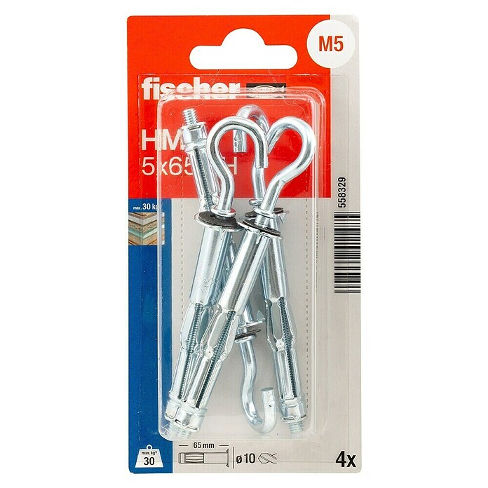 Fischer Hohlraumdübel RH K (Länge Dübel: 65 mm, 4 Stk.) | BAUHAUS