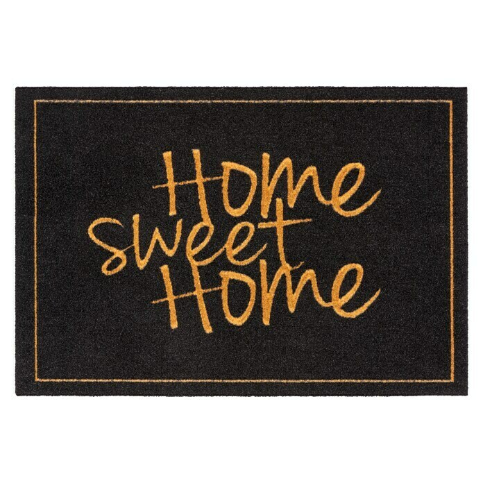 Astra Homelike Sauberlaufmatte Home Sweet Home (Schwarz/Gold, 40 x 60 cm, 100 % Polyamid)