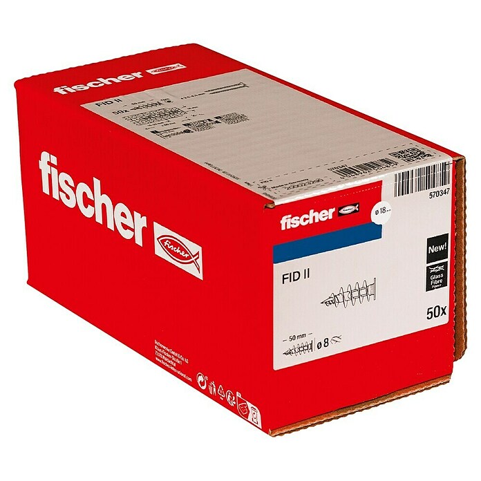 Fischer Dämmstoffdübel FID II (Ø x L: 8 x 50 mm, Kunststoff, 50 Stk.) | BAUHAUS