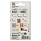 Fischer Duopower Set de tacos (Diámetro taco: 10 mm, Longitud taco: 50 mm, 8 uds., Nylon)