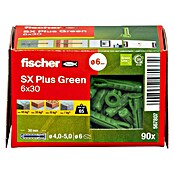 Fischer Spreizdübel SX Plus (Ø x L: 6 x 30 mm, Nylon, Mit Rand, 90 Stk.) | BAUHAUS