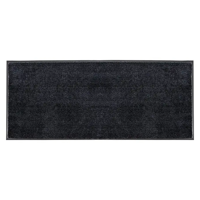 SCHÖNER WOHNEN-Kollektion Fußmatte Uni - Anthrazit/Schwarz, 150 x 67 cm - Dunkelgraue Fußmatte mit schlichter Eleganz, ideal für jeden Eingangsbereich. Schmutzabweisend und strapazierfähig.