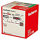 Fischer Duopower Doos pluggen en schroeven 10x80 S (Diameter plug: 10 mm, Pluglengte: 80 mm, Zeskantschroef, 10 st.) | BAUHAUS
