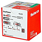 Fischer Duopower Dübelsortiment (Durchmesser Dübel: 10 mm, Länge Dübel: 50 mm, Mit Rand, Alle Baustoffe, 50 Stk.) | BAUHAUS
