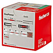 Fischer Duopower Surtido de tacos (Diámetro taco: 8 mm, Longitud taco: 65 mm, Con borde, Todos los materiales de construcción, 50 ud.) | BAUHAUS