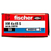 Fischer Metall-Hohlraumdübel HM 4 x 45 S (Ø x L: 4 x 45 mm, Bohrtiefe: Min. 52 mm, 50 Stk.)