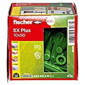 Fischer Spreizdübel SX Plus (Ø x L: 10 x 50 mm, Nylon, Mit Rand, 45 Stk.) | BAUHAUS