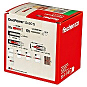 Fischer Dübel- & Schraubenbox Duopower (Durchmesser Dübel: 12 mm, Länge Dübel: 60 mm, 10 Stk., Sechskantschraube)