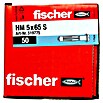 Fischer Metall-Hohlraumdübel HM 5 x 65 S (Ø x L: 5 x 65 mm, Bohrtiefe: Min. 71 mm, 50 Stk.)