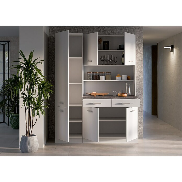 Stolarz-Lempert Buffetschrank Marina (Breite: 150 cm, Weiß) | BAUHAUS