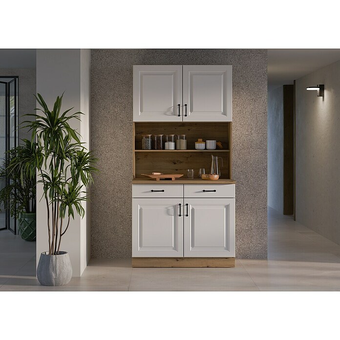 Stolarz-Lempert Buffetschrank Stina (Breite: 100 cm, Weiß) | BAUHAUS