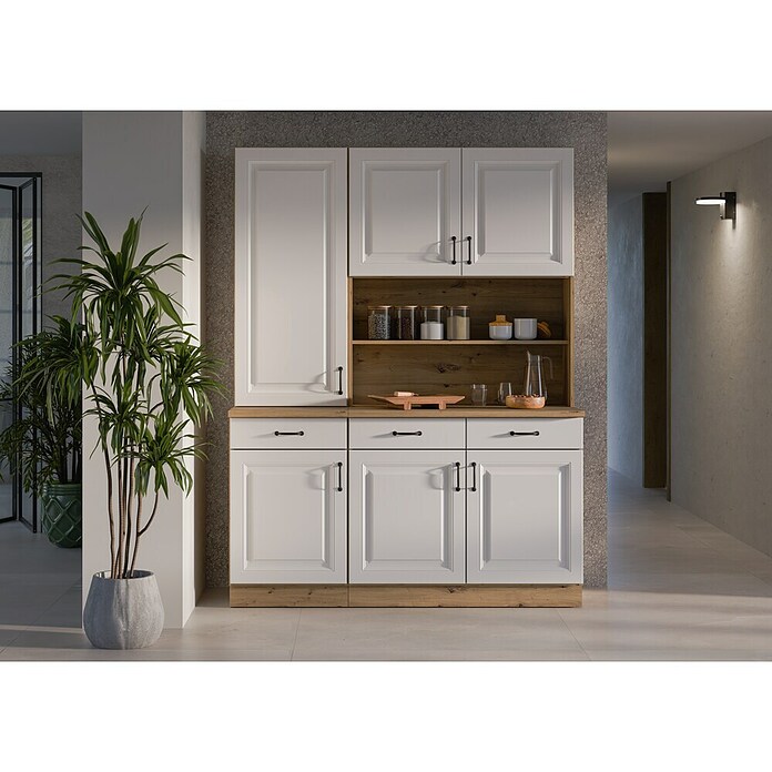 Stolarz-Lempert Buffetschrank Stina (Breite: 150 cm, Weiß) | BAUHAUS