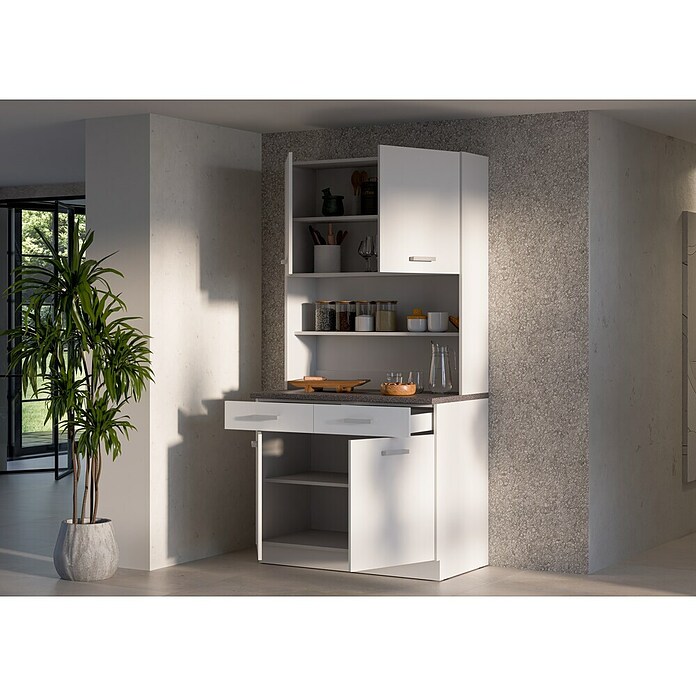 Stolarz-Lempert Buffetschrank Maria (Breite: 100 cm, Weiß) | BAUHAUS