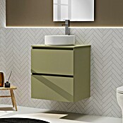 Artysan Conjunto de mueble de baño Harmony Top (Ancho: 60 cm, Verde cactus, 3 pzs.) | BAUHAUS