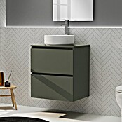 Artysan Conjunto de mueble de baño Harmony Top (Ancho: 60 cm, Verde musgo, 3 pzs.) | BAUHAUS