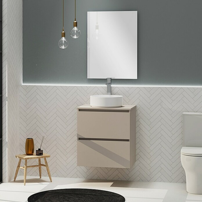 Artysan Conjunto de mueble de baño Harmony Top (Ancho: 60 cm, Visón, 3 pzs.) | BAUHAUS